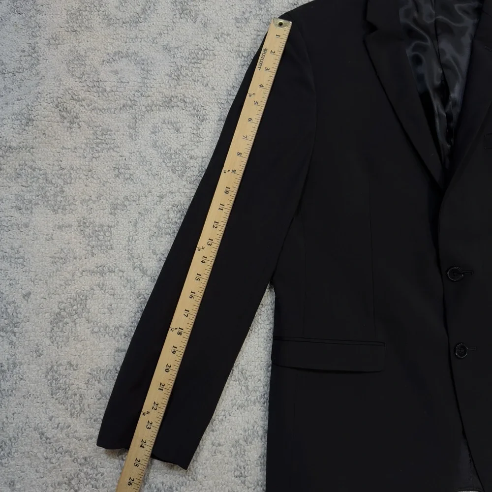 Calvin‎ Klein Blazer Sport Coat Black 2 Button Single Breasted Men's 42R